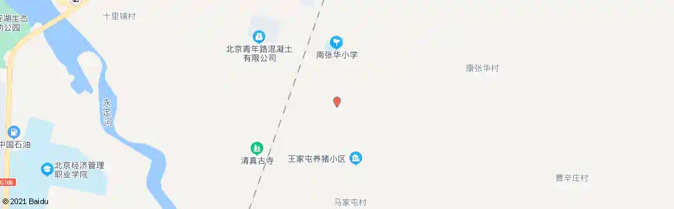 北京南张华村委会_公交站地图_北京公交_妙搜公交查询2025