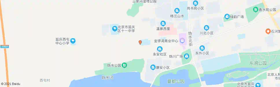 北京延庆十一中_公交站地图_北京公交_妙搜公交查询2025