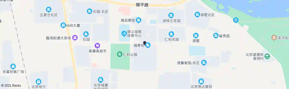 北京港馨西区_公交站地图_北京公交_妙搜公交查询2025