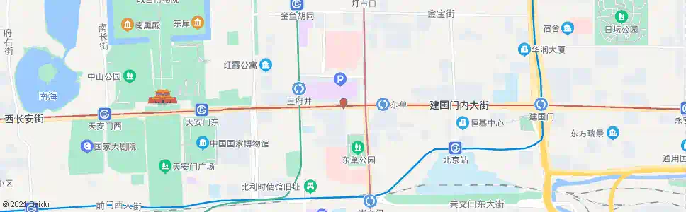 北京东单路口西_公交站地图_北京公交_妙搜公交查询2025