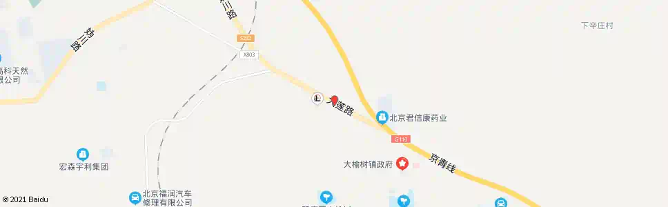 北京大榆树路口_公交站地图_北京公交_妙搜公交查询2025