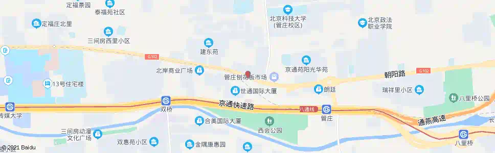 北京管庄_公交站地图_北京公交_妙搜公交查询2025