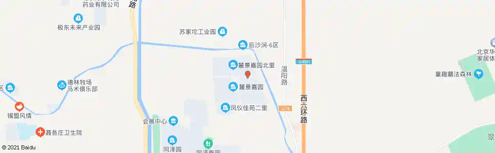 北京麓景嘉园北里_公交站地图_北京公交_妙搜公交查询2025