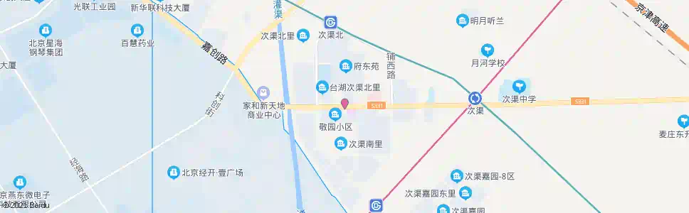 北京敬园小区_公交站地图_北京公交_妙搜公交查询2025