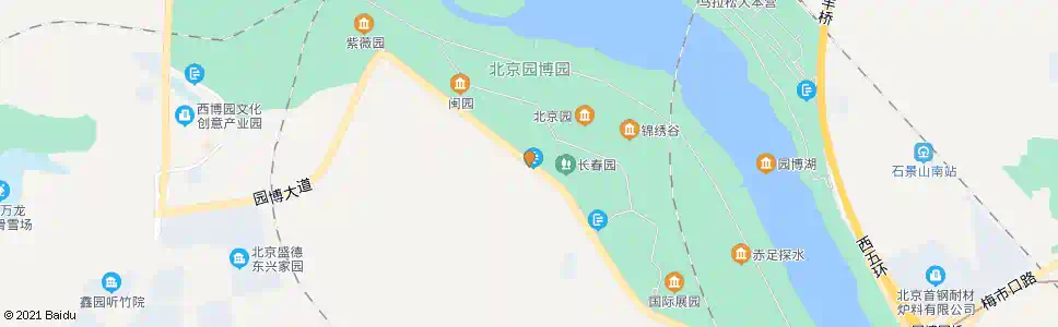 北京园博园四号门_公交站地图_北京公交_妙搜公交查询2025
