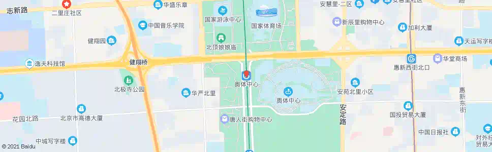 北京奥体中心站_公交站地图_北京公交_妙搜公交查询2025