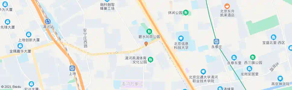 北京清河小营桥西_公交站地图_北京公交_妙搜公交查询2025