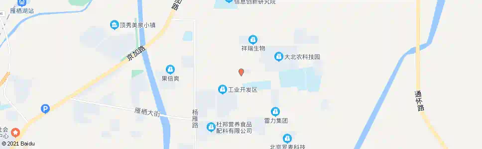北京雁栖东二路中街_公交站地图_北京公交_妙搜公交查询2025