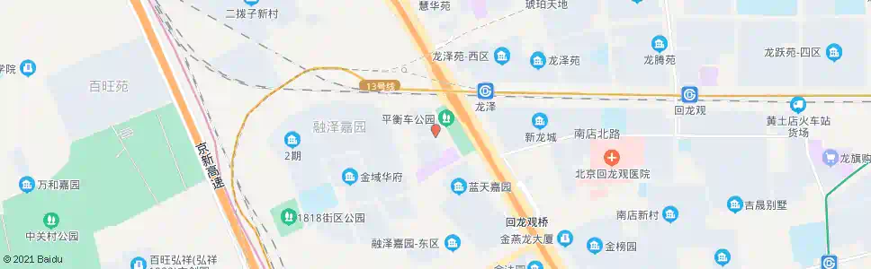 北京龙域北街东口_公交站地图_北京公交_妙搜公交查询2025