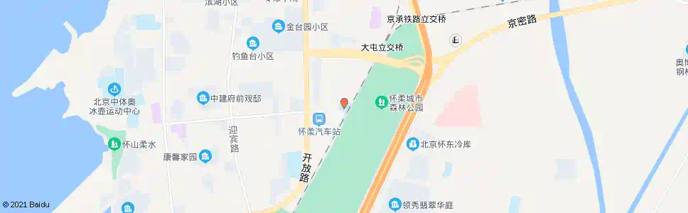 北京怀柔府前街_公交站地图_北京公交_妙搜公交查询2025