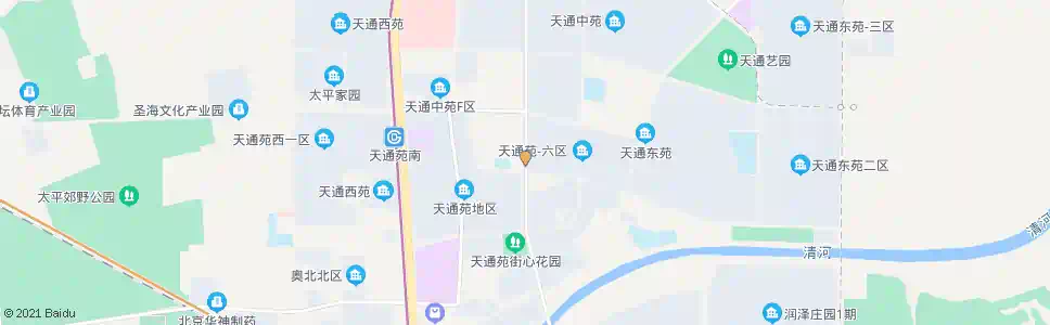 北京天通苑街心花园北站_公交站地图_北京公交_妙搜公交查询2025