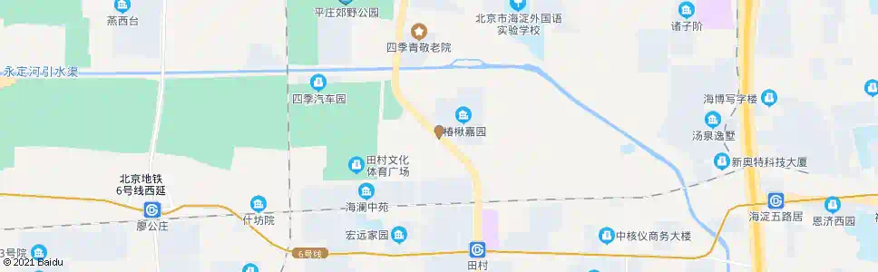 北京田村北路东口_公交站地图_北京公交_妙搜公交查询2025