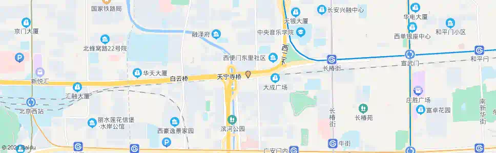 北京天宁寺桥东_公交站地图_北京公交_妙搜公交查询2025