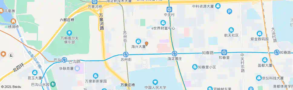 北京海淀中街_公交站地图_北京公交_妙搜公交查询2025