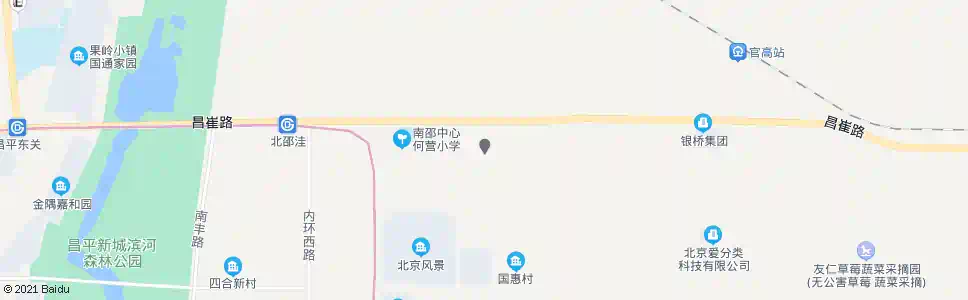北京何营村_公交站地图_北京公交_妙搜公交查询2025