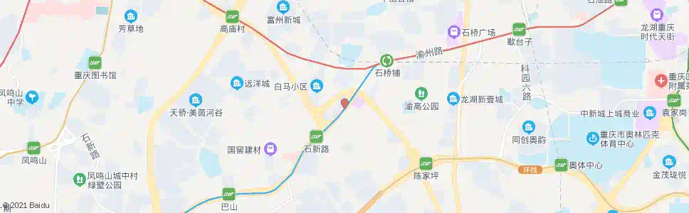 重庆石桥铺立交_公交站地图_重庆公交_妙搜公交查询2025