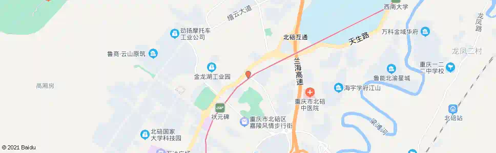 重庆碚南大道_公交站地图_重庆公交_妙搜公交查询2025