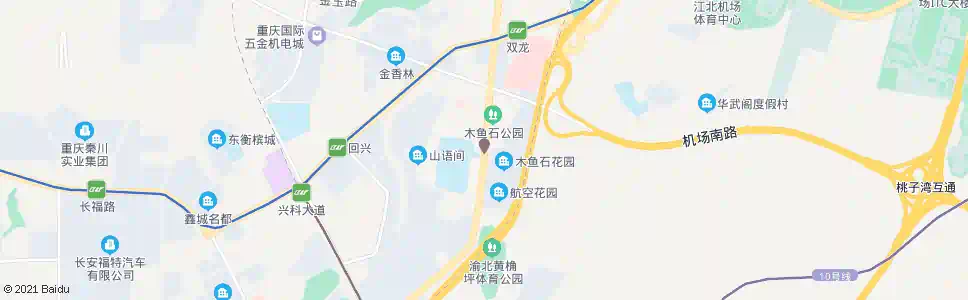 重庆木鱼石花园_公交站地图_重庆公交_妙搜公交查询2025