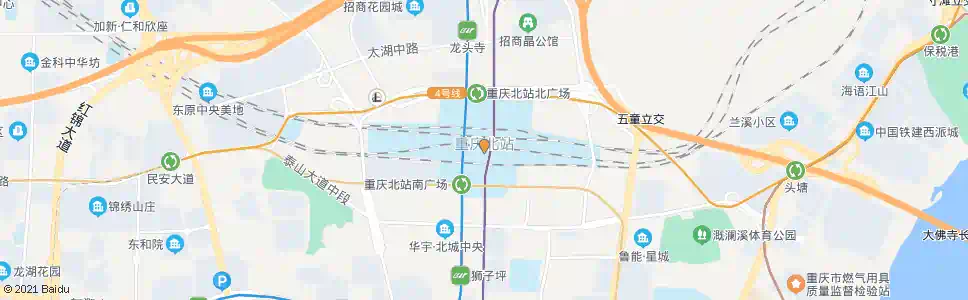 重庆北大街_公交站地图_重庆公交_妙搜公交查询2025
