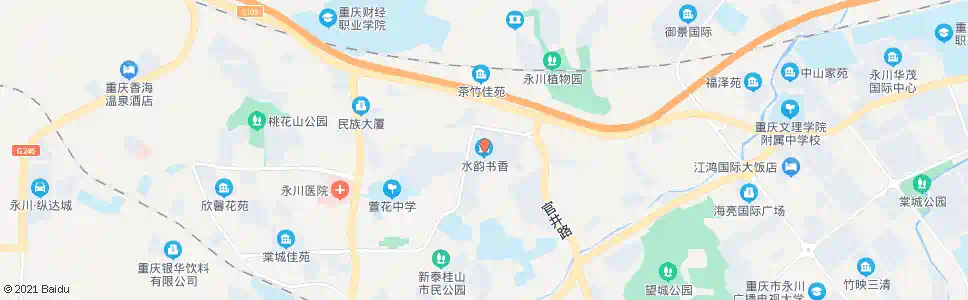 重庆水韵书香_公交站地图_重庆公交_妙搜公交查询2025