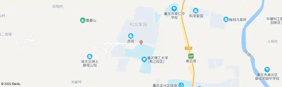 重庆和合家园_公交站地图_重庆公交_妙搜公交查询2025
