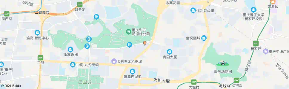 重庆金科云湖(东门)_公交站地图_重庆公交_妙搜公交查询2025