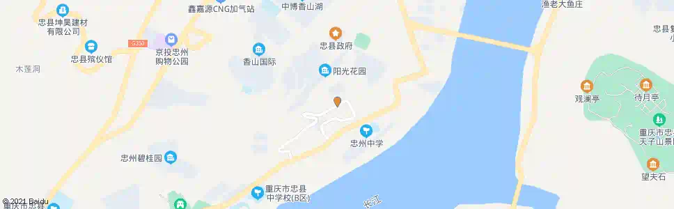 重庆忠县人民银行_公交站地图_重庆公交_妙搜公交查询2025