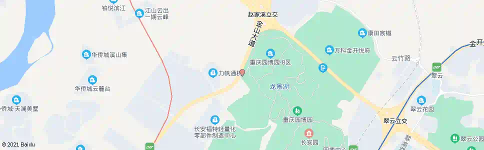 重庆园博园西门_公交站地图_重庆公交_妙搜公交查询2025