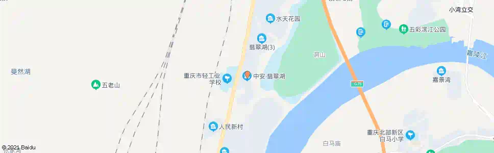 重庆中房翡翠湖_公交站地图_重庆公交_妙搜公交查询2025