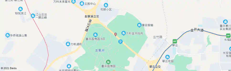 重庆园博园正门_公交站地图_重庆公交_妙搜公交查询2025