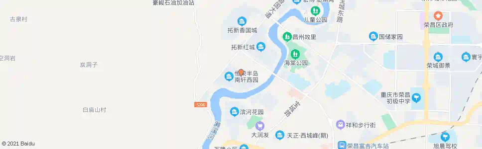 重庆恒荣半岛_公交站地图_重庆公交_妙搜公交查询2025