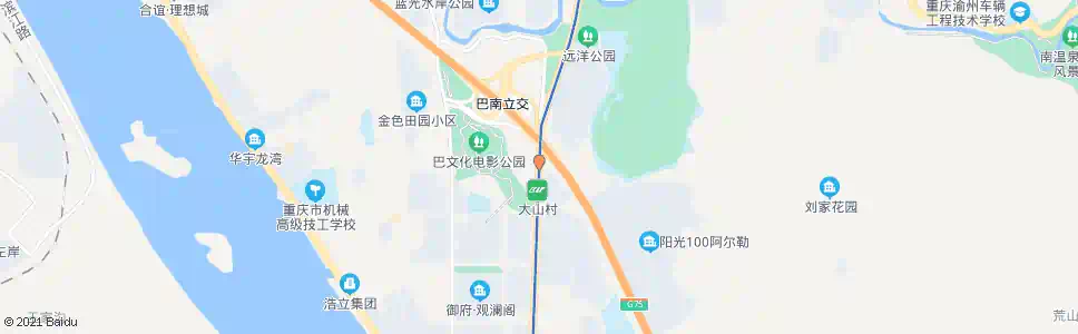 重庆渝南大道_公交站地图_重庆公交_妙搜公交查询2025