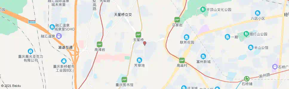 重庆马家岩陶瓷市场_公交站地图_重庆公交_妙搜公交查询2025