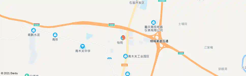 重庆青木关_公交站地图_重庆公交_妙搜公交查询2025