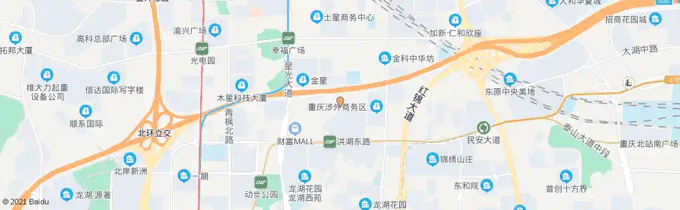 重庆财富大道_公交站地图_重庆公交_妙搜公交查询2025