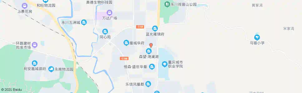 重庆森望滟澜湖_公交站地图_重庆公交_妙搜公交查询2025