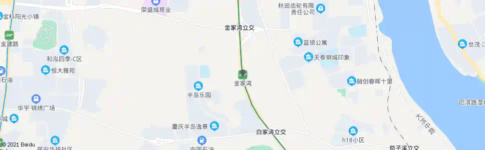 重庆金家湾站_公交站地图_重庆公交_妙搜公交查询2025