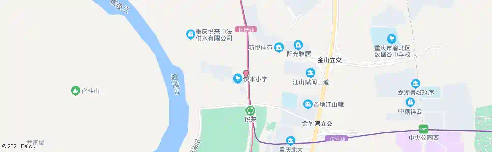重庆悦来小学_公交站地图_重庆公交_妙搜公交查询2025
