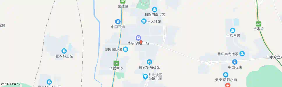 重庆民安华福(路口)_公交站地图_重庆公交_妙搜公交查询2025
