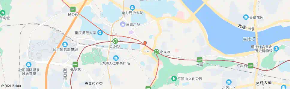 重庆小龙坎新街(沙坪坝)_公交站地图_重庆公交_妙搜公交查询2025