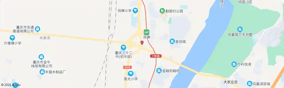 重庆嘉陵街_公交站地图_重庆公交_妙搜公交查询2025