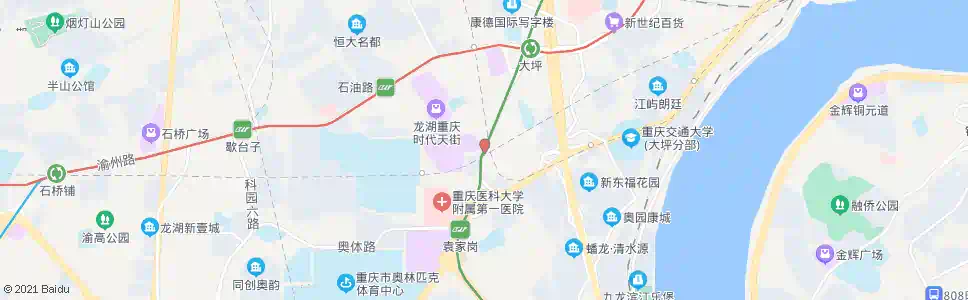 重庆马家堡(2站)_公交站地图_重庆公交_妙搜公交查询2025