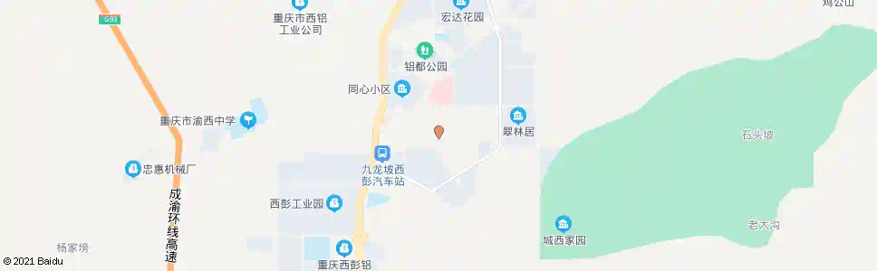 重庆西铝外招_公交站地图_重庆公交_妙搜公交查询2025