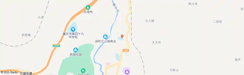 重庆104中学_公交站地图_重庆公交_妙搜公交查询2025