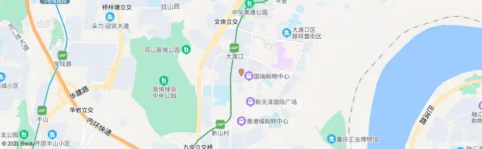 重庆陶瓷市场_公交站地图_重庆公交_妙搜公交查询2025