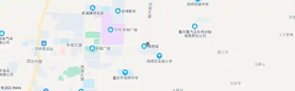 重庆龙景理想城_公交站地图_重庆公交_妙搜公交查询2025