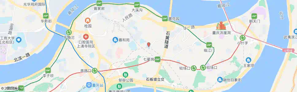重庆中山路小学_公交站地图_重庆公交_妙搜公交查询2025
