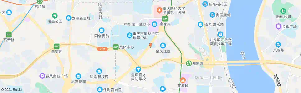 重庆袁家岗奥体中心_公交站地图_重庆公交_妙搜公交查询2025