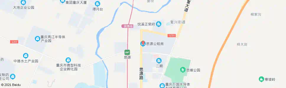 重庆思源公租房_公交站地图_重庆公交_妙搜公交查询2025