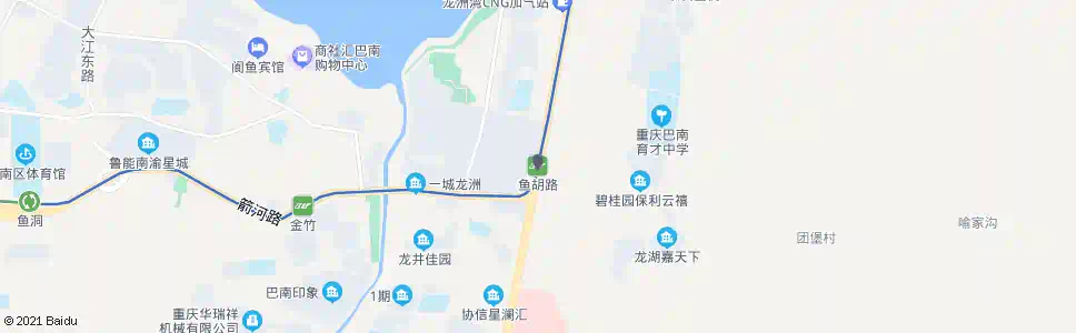重庆鱼胡路_公交站地图_重庆公交_妙搜公交查询2025